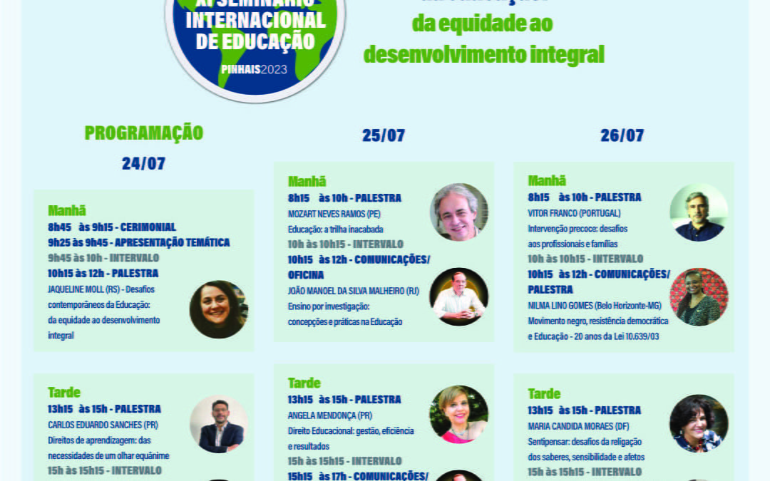 XI Seminário Internacional de Educação – Pinhais 2023