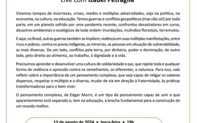 EDGAR MORIN – PENSAMENTO COMPLEXO EM TEMPOS DE INCERTEZAS