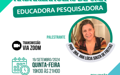 LANÇAMENTO DE LIVRO COM PALESTRA  ANDARILHAGENS DE UMA EDUCADORA PESQUISADORA