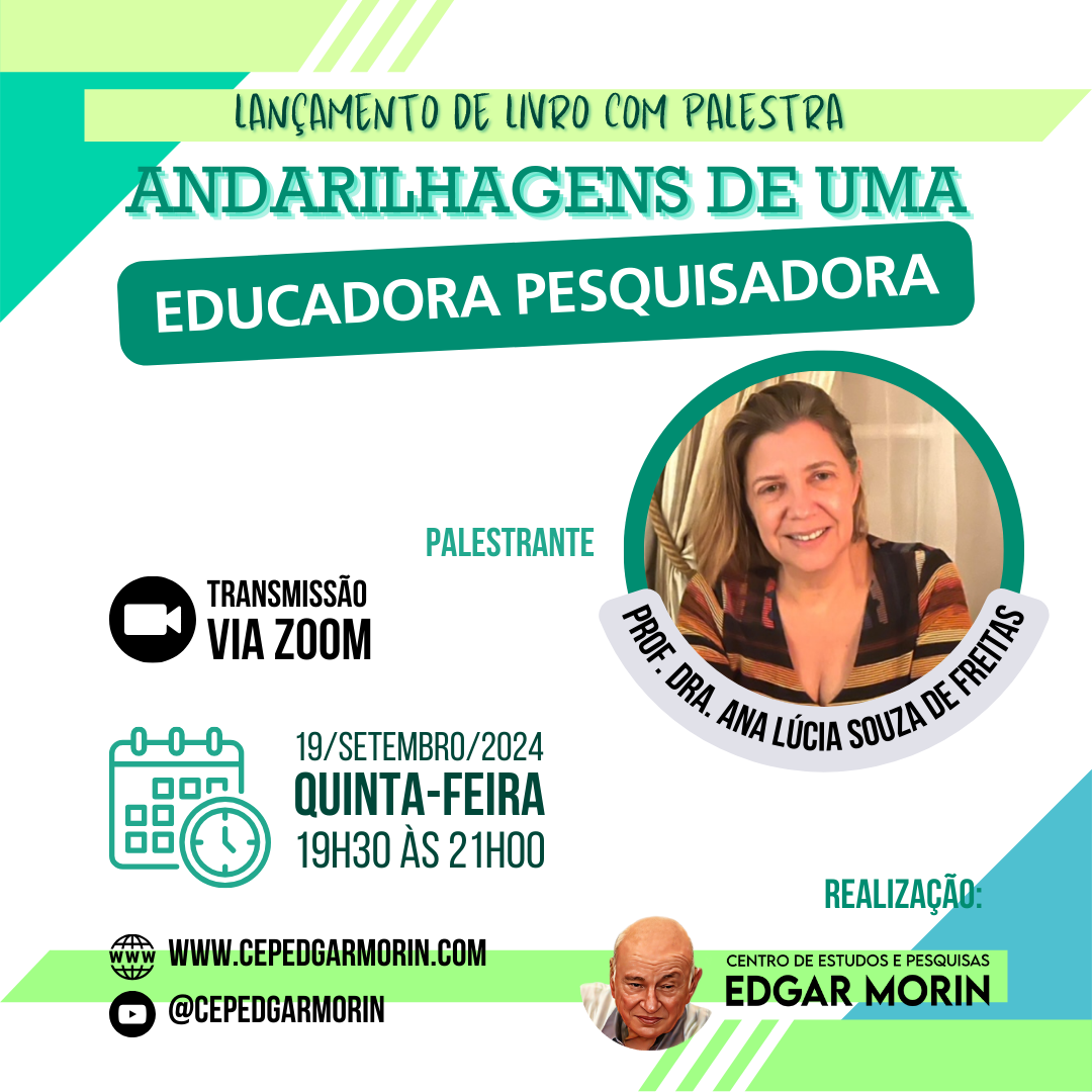 LANÇAMENTO DE LIVRO COM PALESTRA ANDARILHAGENS DE UMA EDUCADORA PESQUISADORA