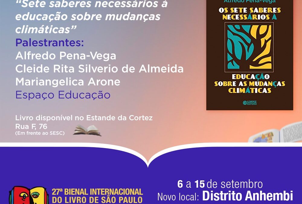 Lançamento de livro na Bienal Internacional do Livro de São Paulo