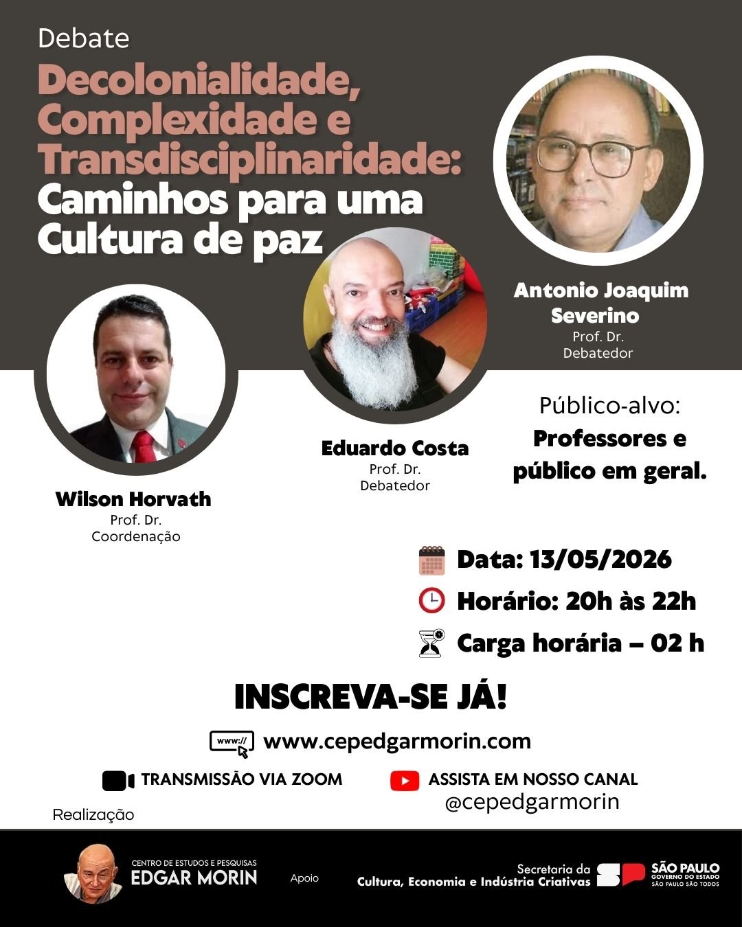 Decolonialidade, Complexidade e Transdisciplinaridade - banner