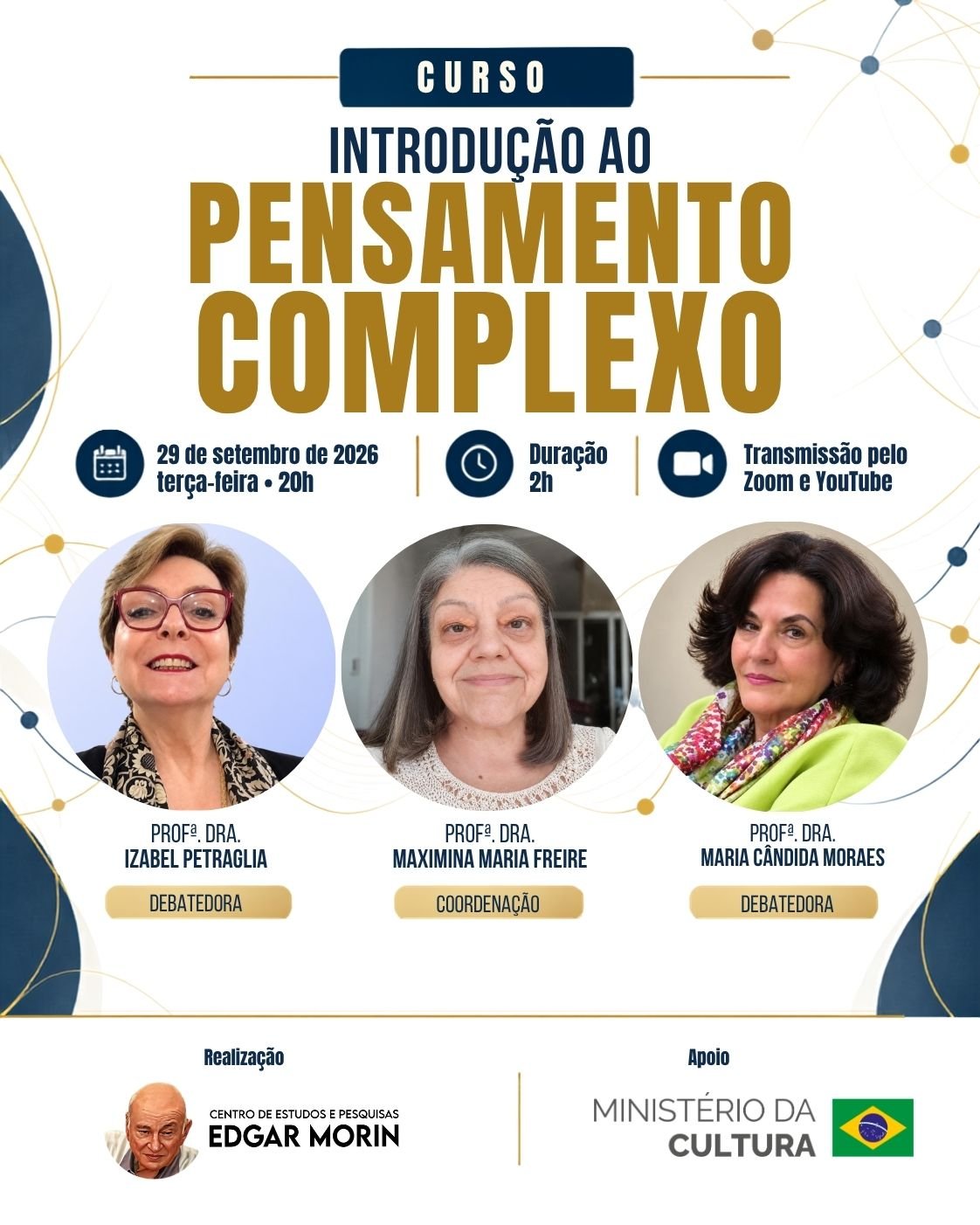 Curso Introdução Pensamento Complexo set 2026 MinC