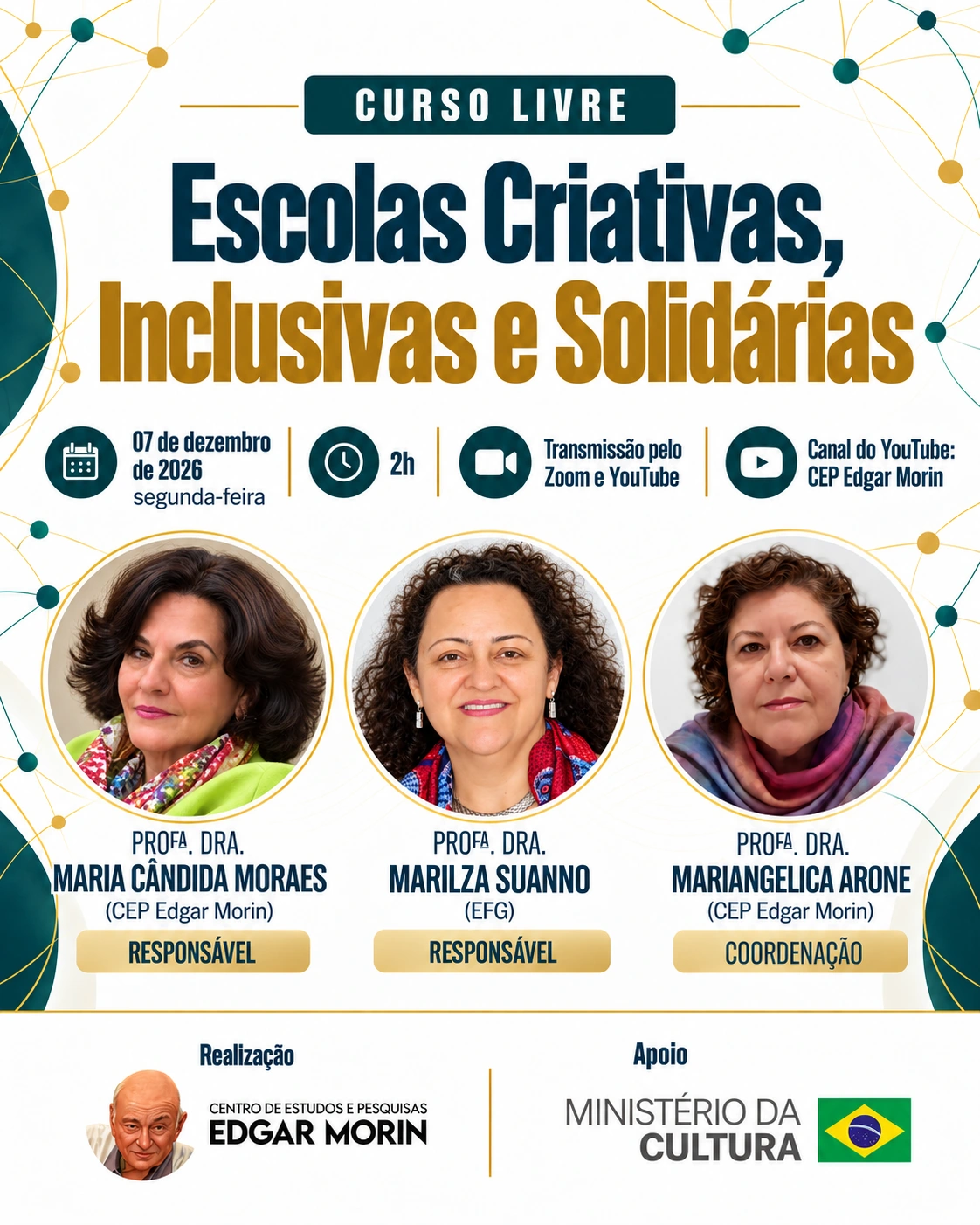 Escolas Criativas, Inclusivas e Solidárias CURSO LIVRE