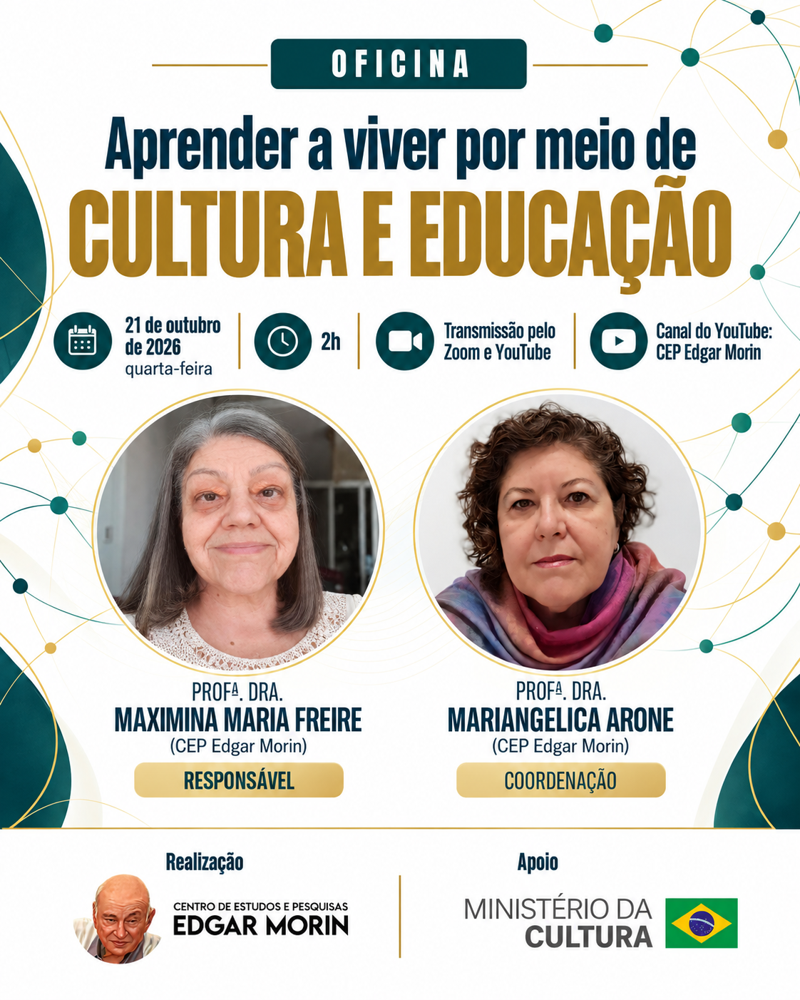 Aprender a viver por meio de Cultura e Educação_banner